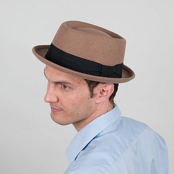 Pork Pie klobouk 20867 camel 61