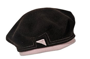 Vlněný baret Firson tmavě hnědá 