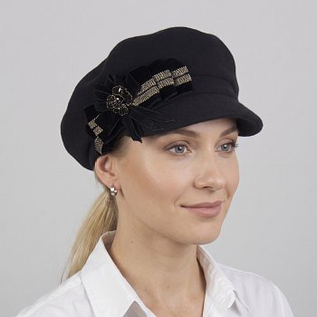 Dámská zimní kšiltovka Malagama černá