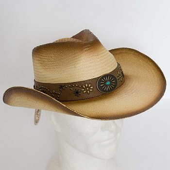 Westernový slaměný klobouk 15020HA