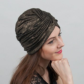 Dámský turban Gardio zlatá