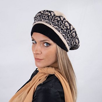 Dámský vlněný baret Frimani světle béžová