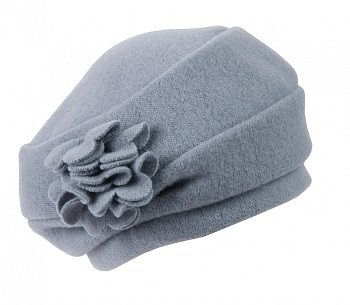 Vlněný baret Oklarie šedá 