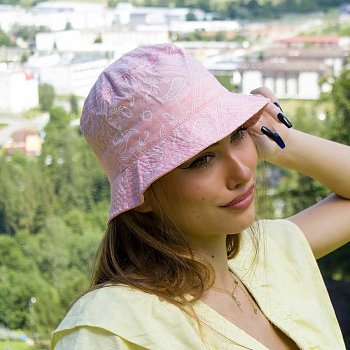 Bandana klobouk 235522HH růžová 58
