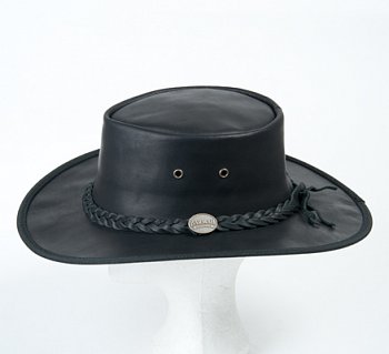 Kožený klobouk 1026BL