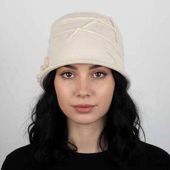 Dámský vlněný klobouk Oxirona smetanová
