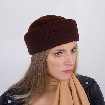 Vlněná lodička Eva hnědá