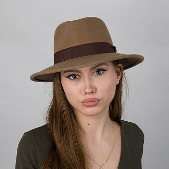 Dámský klobouk 181116 camel 58
