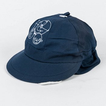 Dětská čepička s kšiltem 112381A navy 44