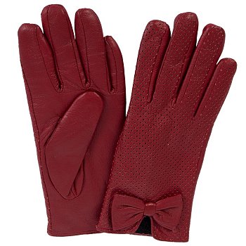 Kožené rukavice 2879032R červená M