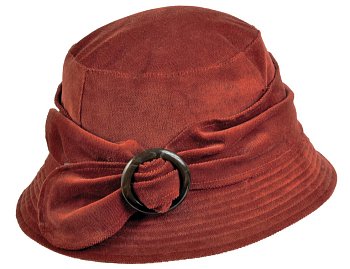Látkový klobouk LV-611 rezavá