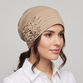 Dámská čepice Filja cotton béžová