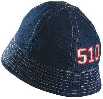 Dětský bavlněný klobouk 150681A jeans 50