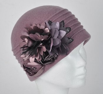 Dámská zimní čepice Aurora tmavě starorůžová