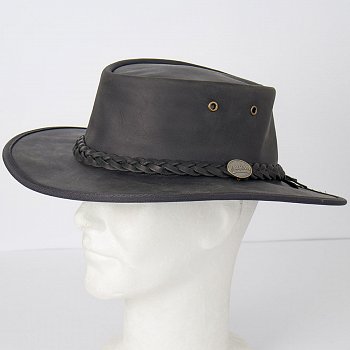 Australský kožený klobouk 1060BL