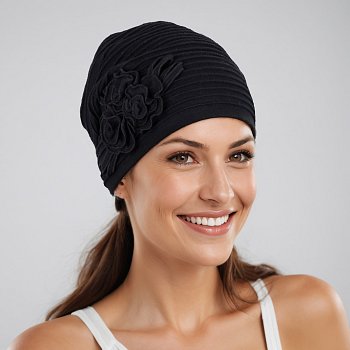 Dámská čepice Filjana cotton černá