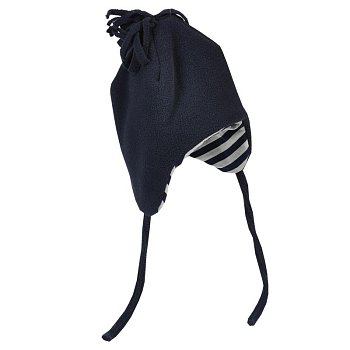 Dětská čepice zimní 8658-59-5777 tmavomodrá(navy) 50