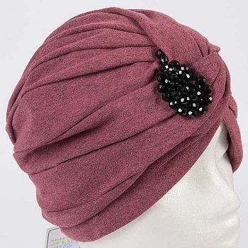 Čepice turban Malana-AT jahodová