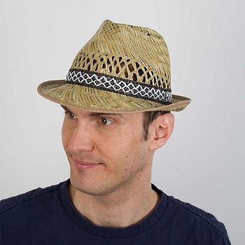 Pánský slaměný klobouk 7021HA